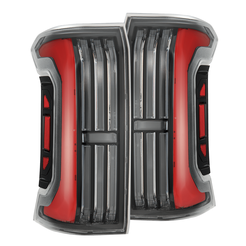24-25 Toyota Tacoma NOVA-Series Prismatic LED Tail Lights Black-Red
