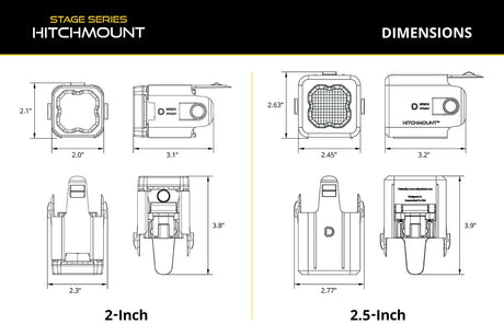 HitchMount LED Pod Reverse Kit for 2016-2023 Toyota Tacoma