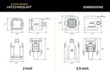 Kit de marche arrière LED HitchMount pour Chevrolet Silverado 1500 2019-2023