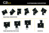 Stage Series C2 2" Sae/Dot Jaune Pod Led encastré (paire)