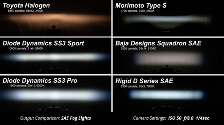 SS3 Pro ABL White SAE Fog Angled