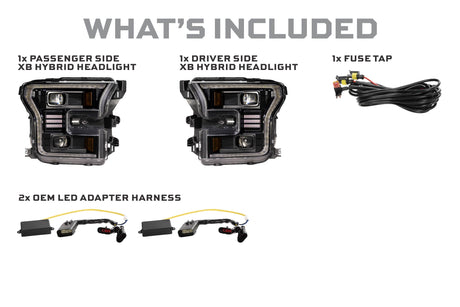 Ford F-150 (15-17) XB Hybrid Led Headlights