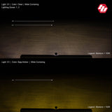 S1 Ambre Wide Cornering LED Light avec support de montage Paire Baja Designs