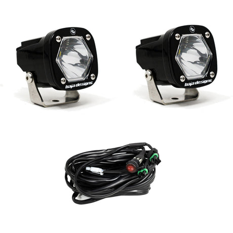 S1 LED Auxiliary Light Pod Pair - Black