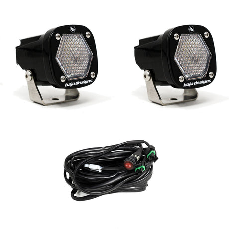 S1 LED Auxiliary Light Pod Pair - Black