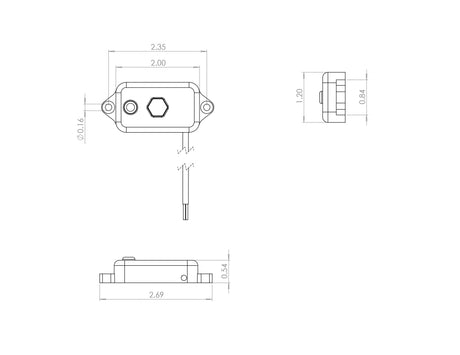 LED Dome Light with Switch - Universal