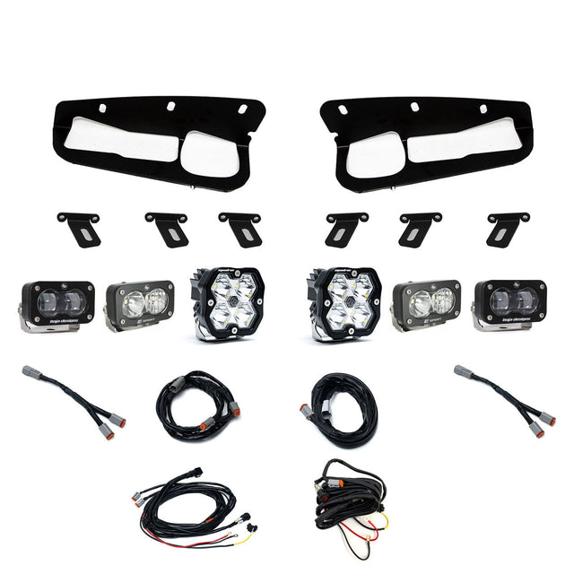 Squadron 2.0 Sport/S2 Sport/S2 SAE "Sportman" Fog Pocket Light Kit - Ford 2021-26 Bronco; 2022-24 Bronco Raptor; Note: w/ Steel Bumper