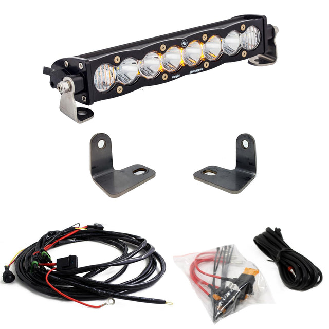 Polaris S8 10 Inch Hood Mount Light Bar Kit - Polaris 2016-18 RZR XP Turbo