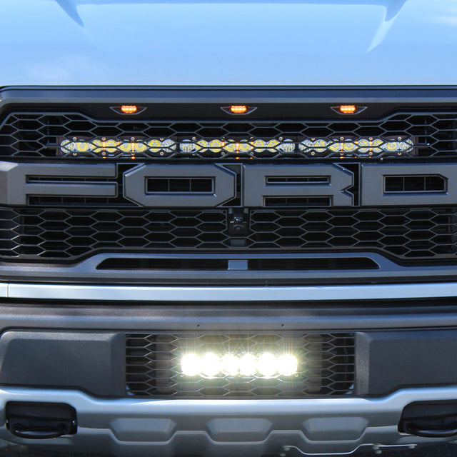 Ford OnX6+ 10 Inch Grille Lower Light Bar Kit - Ford 2017-20 F-150