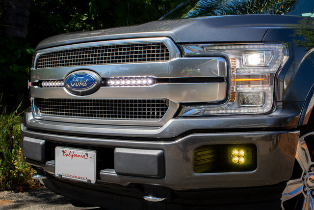 Ford S8 Dual 10 Inch Grille Light Bar Kit - Ford 2018-20 F-150