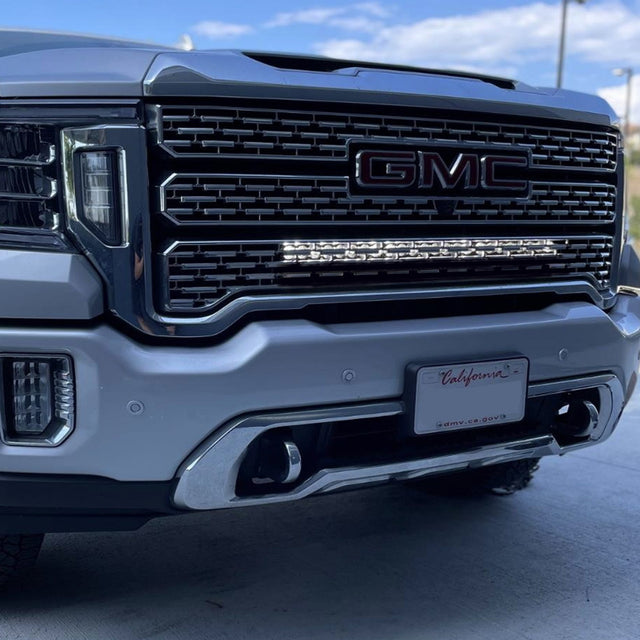 GMC S8 30-Inch Behind the Grille Light Bar Kit - GMC 2020-23 Sierra 2500HD/3500HD