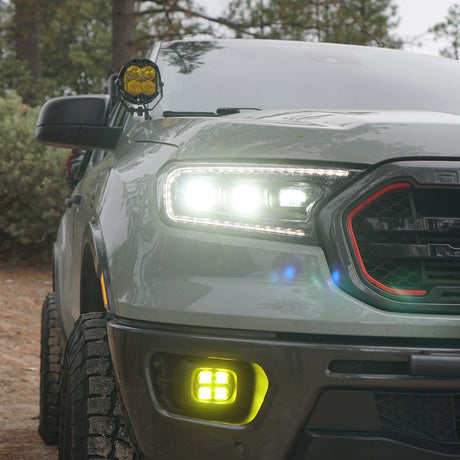 Kit de feux de brouillard Ford Squadron SAE - Ford Ranger 2019-2023 ; Bronco 2021-2025 REMARQUE : avec pare-chocs en plastique d'origine