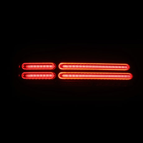 23-25 Nissan Z Quad-Loop Style NOVA-Series Prismatic LED Tail Lights Alpha-Black