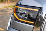 Phares à LED XB pour Toyota Tundra (07-13) (feux de jour ambrés)