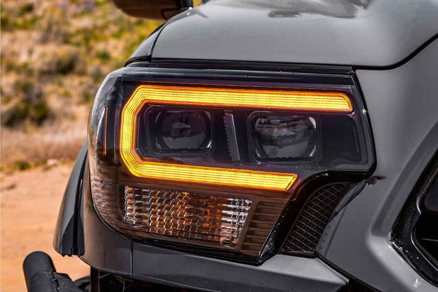 Toyota Tacoma (12-15) XB Hybrid Led Headlights (Amber Drl)