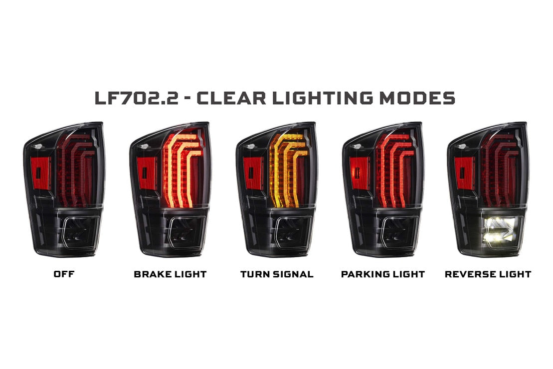 Toyota Tacoma (16-23) XB LED Tail Lights (Clear)