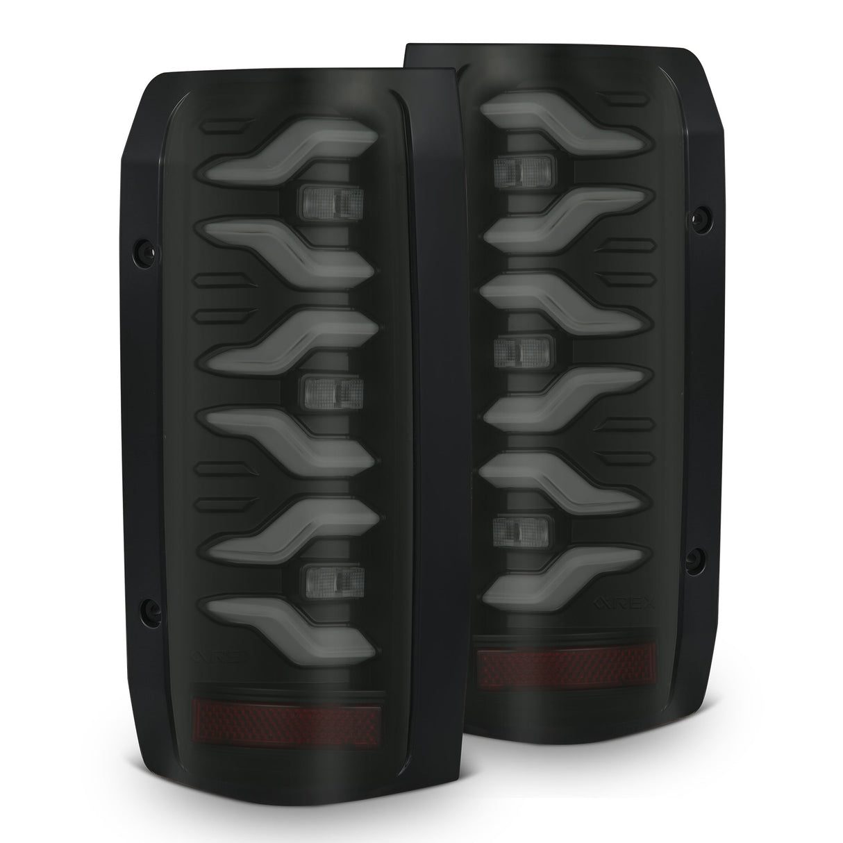 87-96 Ford F-Series/Bronco LUXX-Series LED Tail Lights Black