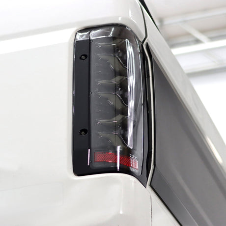 87-96 Ford F-Series/Bronco LUXX-Series LED Tail Lights Black Red