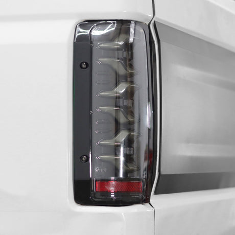87-96 Ford F-Series/Bronco LUXX-Series LED Tail Lights Black Red