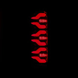 87-96 Ford F-Series/Bronco LUXX-Series LED Tail Lights Black Red