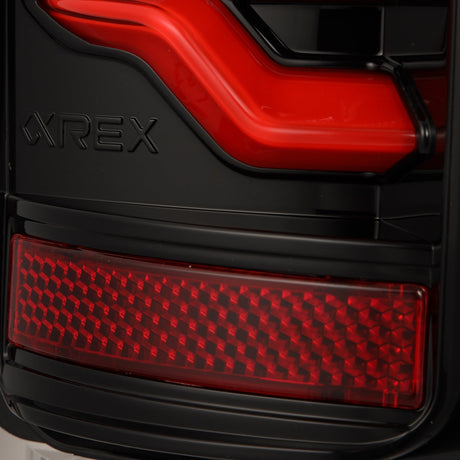 87-96 Ford F-Series/Bronco LUXX-Series LED Tail Lights Black Red
