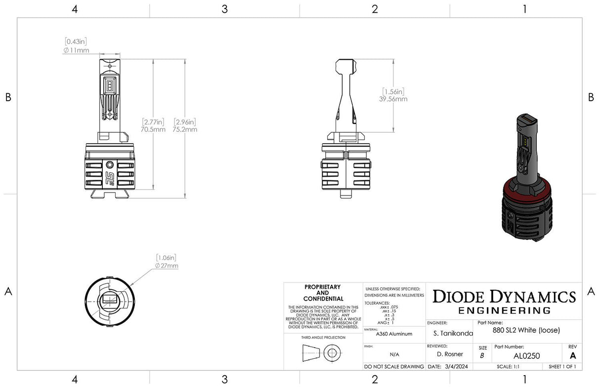 881 SL2 LED Bulbs (pair)