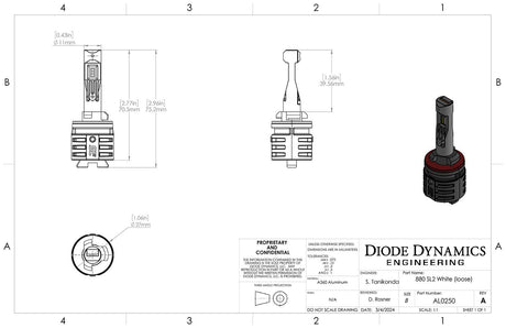 Diode Dynamics SL2 Kit de conversion de phare LED 