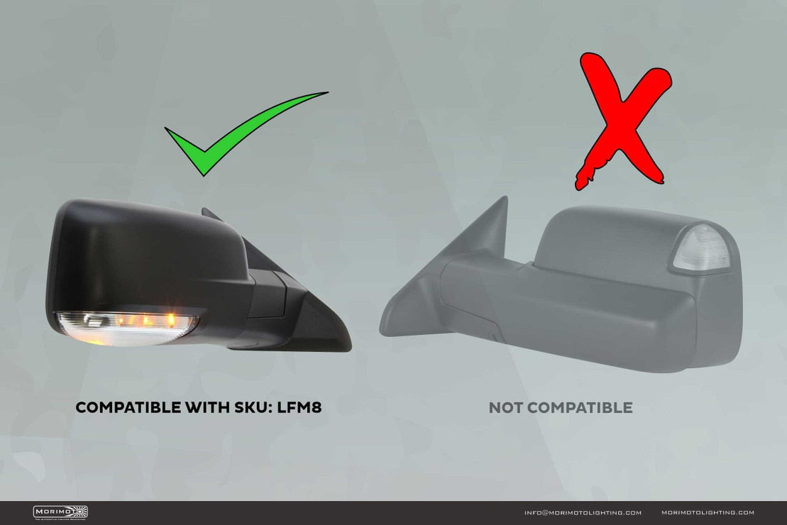 Dodge Ram (09-18) XB Led Mirror Lights (Underside)