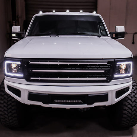 Phares projecteurs à LED Alpha-Black pour Ford Série F/Bronco LUXX 92-96