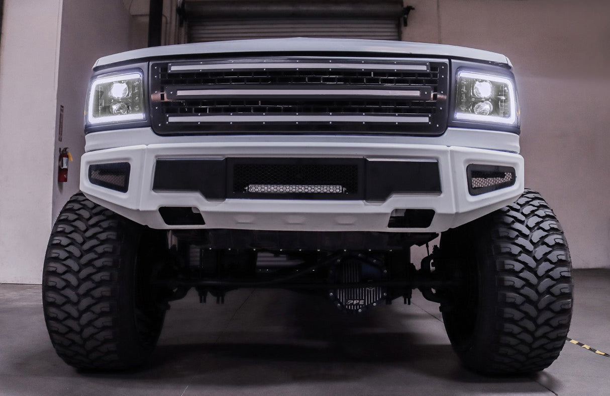 92-96 Ford F-Series/Bronco LUXX-Series LED Projector Headlights Black