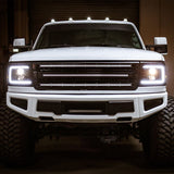 92-96 Ford F-Series/Bronco LUXX-Series LED Projector Headlights Black