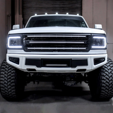 92-96 Ford F-Series/Bronco LUXX-Series LED Projector Headlights Black