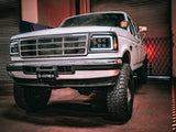 92-96 Ford F-Series/Bronco NOVA-Series LED Projector Headlights Alpha-Black