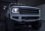Phares halogènes projecteurs noirs pour Ford F-Series/Bronco PRO-Series 92-96