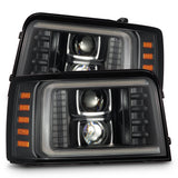 Phares halogènes projecteurs noirs pour Ford F-Series/Bronco PRO-Series 92-96