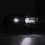 94-01 Dodge Ram 1500/94-02 Ram 2500/3500 LUXX-Series LED Headlights Black