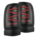 94-01 Dodge Ram 1500/94-02 Ram 2500/3500 LUXX-Series LED Tail Lights Black Red