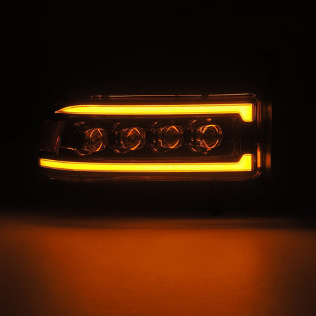 94-01 Dodge Ram 1500/94-02 Ram 2500/3500 NOVA-Series LED Headlights Alpha-Black