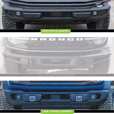 Kit d'éclairage antibrouillard Ford Squadron Pro - Ford Ranger 2019-2023 ; Bronco 2021-2025 REMARQUE : avec pare-chocs en plastique d'origine