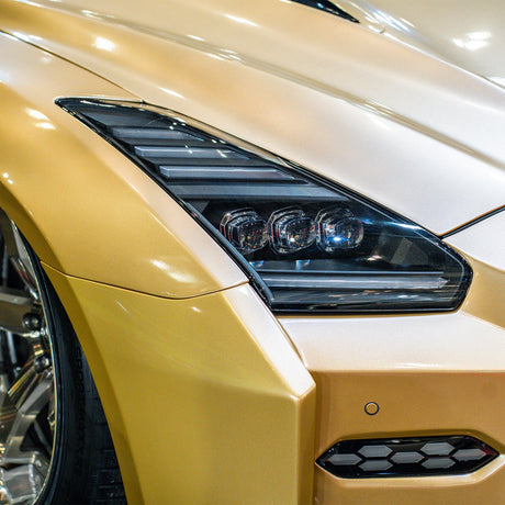 09-25 Nissan GT-R NOVA-Series LED Projector Headlights Alpha-Black