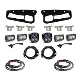 Ford Squadron SAE/Dual S2 Sport Steel Bumper Fog Pocket Light Kit - Ford 2021-2026 Bronco; 2022-2026 Bronco Raptor