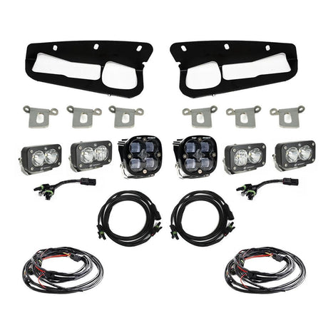 Ford Squadron SAE/Dual S2 Sport Steel Bumper Fog Pocket Light Kit - Ford 2021-2026 Bronco; 2022-2026 Bronco Raptor