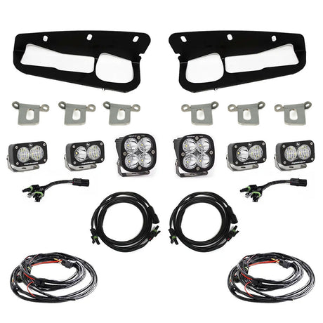 Ford Squadron Pro/Dual S2 Sport Steel Bumper Fog Pocket Light Kit - Ford 2021-2026 Bronco; 2022-2026 Bronco Raptor