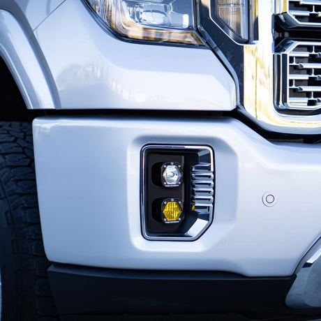 GMC S1 Dual Fog Pocket Light Kit - GMC 2020-23 Sierra 2500HD/3500HD