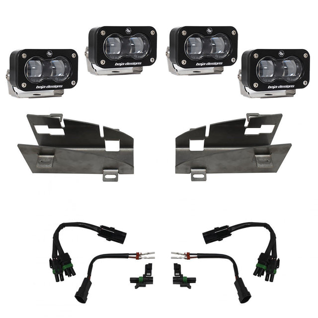 RAM Dual S2 SAE Fog Pocket Light Kit - RAM 2019-24 1500 Rebel; 2021-24 1500 TRX