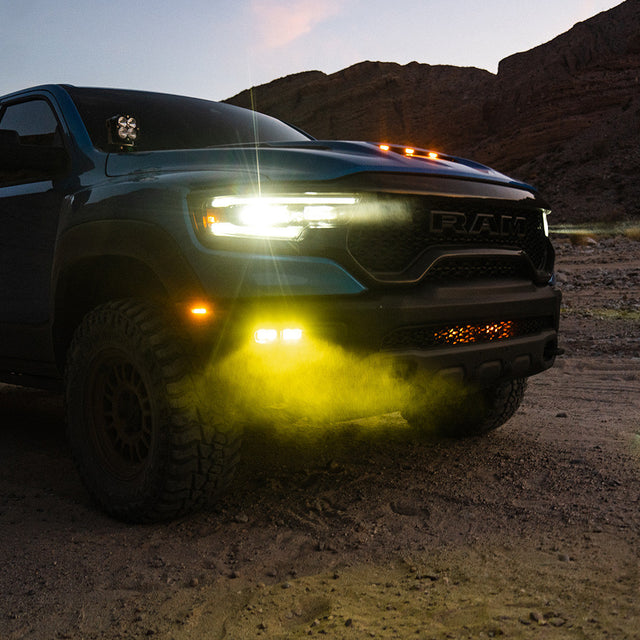RAM Dual S2 SAE Fog Pocket Light Kit - RAM 2019-24 1500 Rebel; 2021-24 1500 TRX