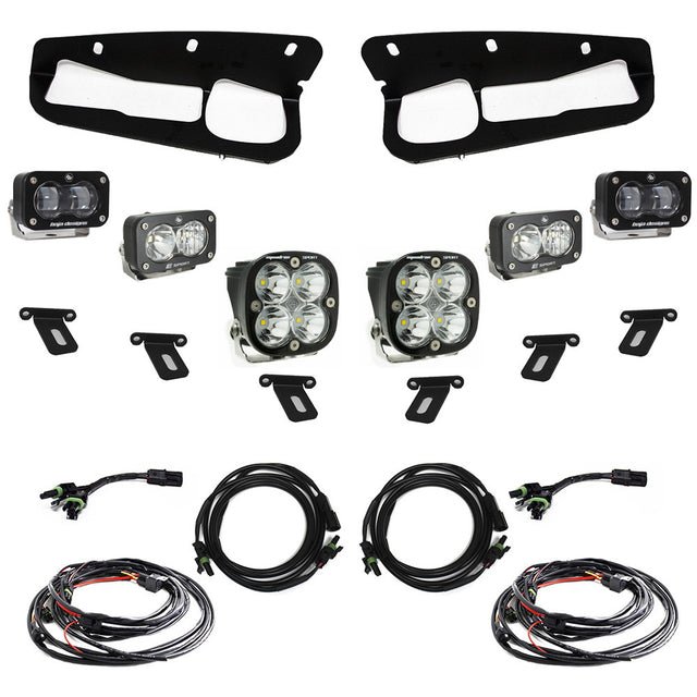 Ford S2 SAE “Sportsmen” Fog Pocket Light Kit - Ford 2021-2026 Bronco; Steel Bumper