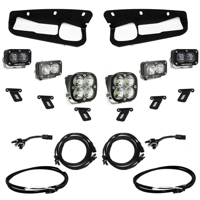 Ford S2 SAE “Sportsmen” Fog Pocket Light Kit - Ford 2021-2026 Bronco; Steel Bumper