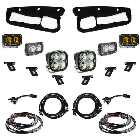 Ford S2 SAE “Sportsmen” Fog Pocket Light Kit - Ford 2021-2026 Bronco; Steel Bumper
