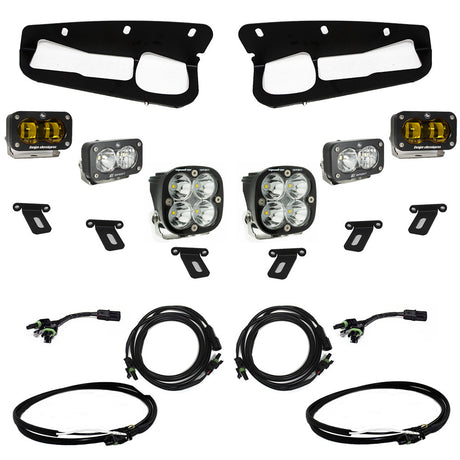 Ford S2 SAE “Sportsmen” Fog Pocket Light Kit - Ford 2021-2026 Bronco; Steel Bumper